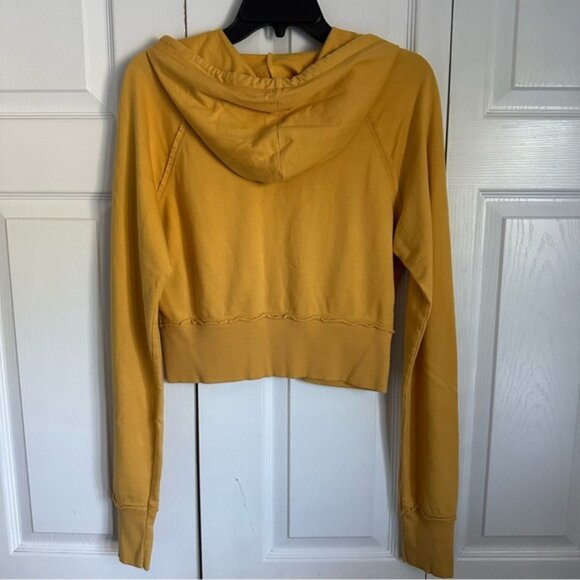 No Boundaries Hoodie Womens Juniors L Golden Pond Cropped Zip Floral Graphic Y2K - Picture 2 of 9